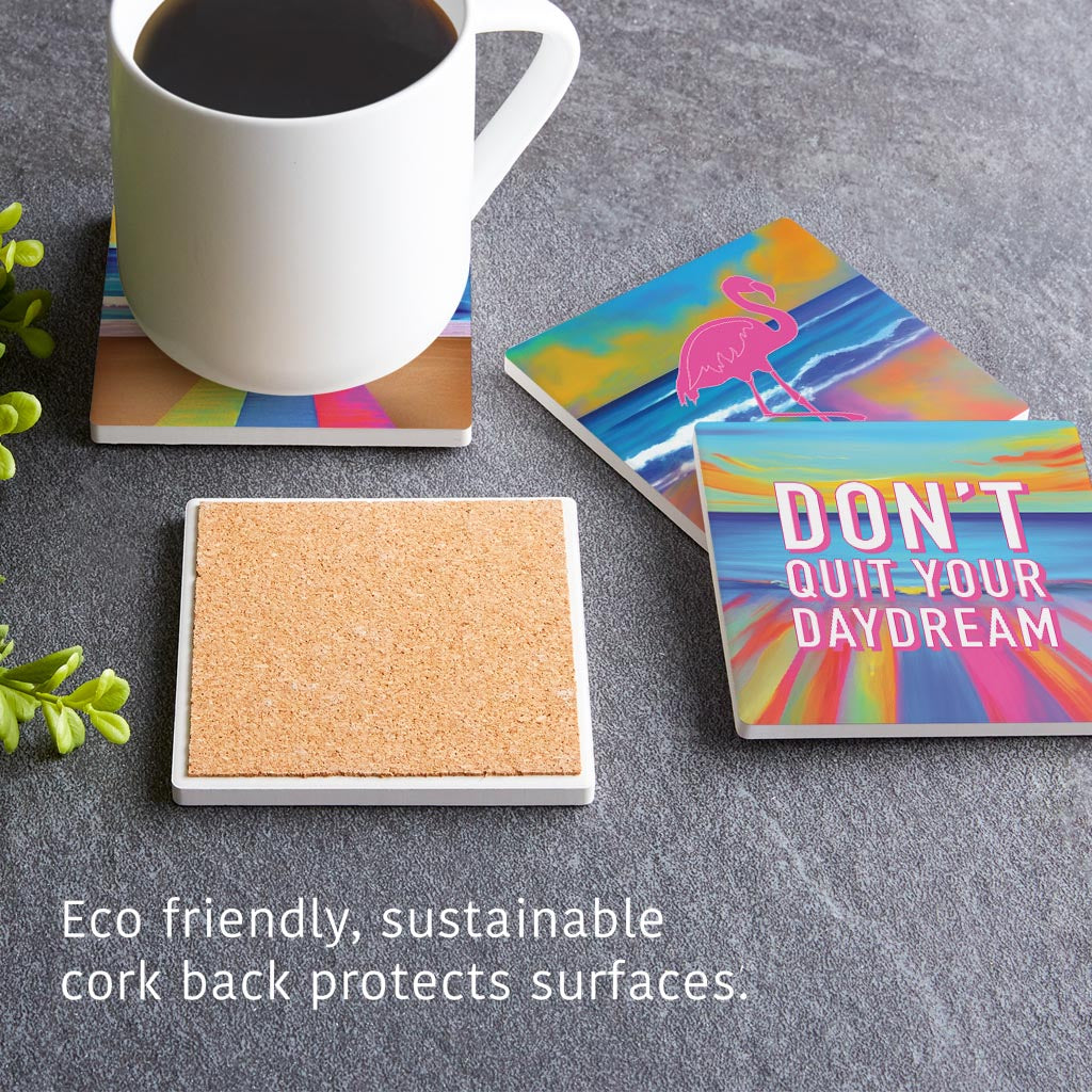 Bright Florida Beach| Absorbent Coasters | Set of 4 | Min 2