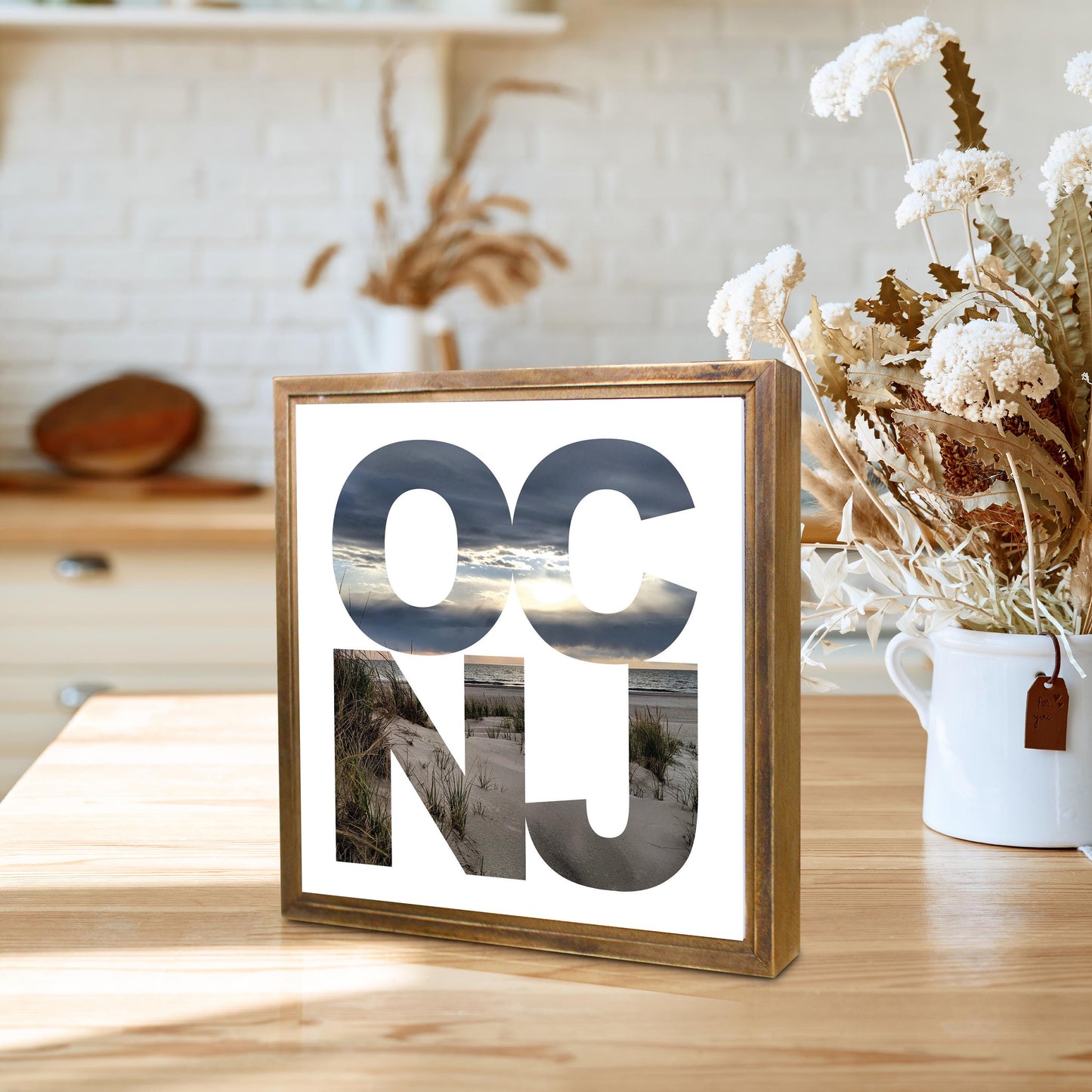 OCNJ Photo With Text | Wood Sign | Eaches | Min 1