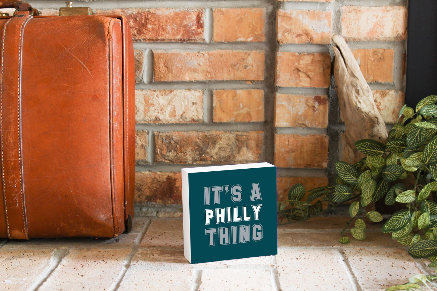 Modern Minimalist Pennsylvania Philly Thing | Wood Block | Eaches | Min 4