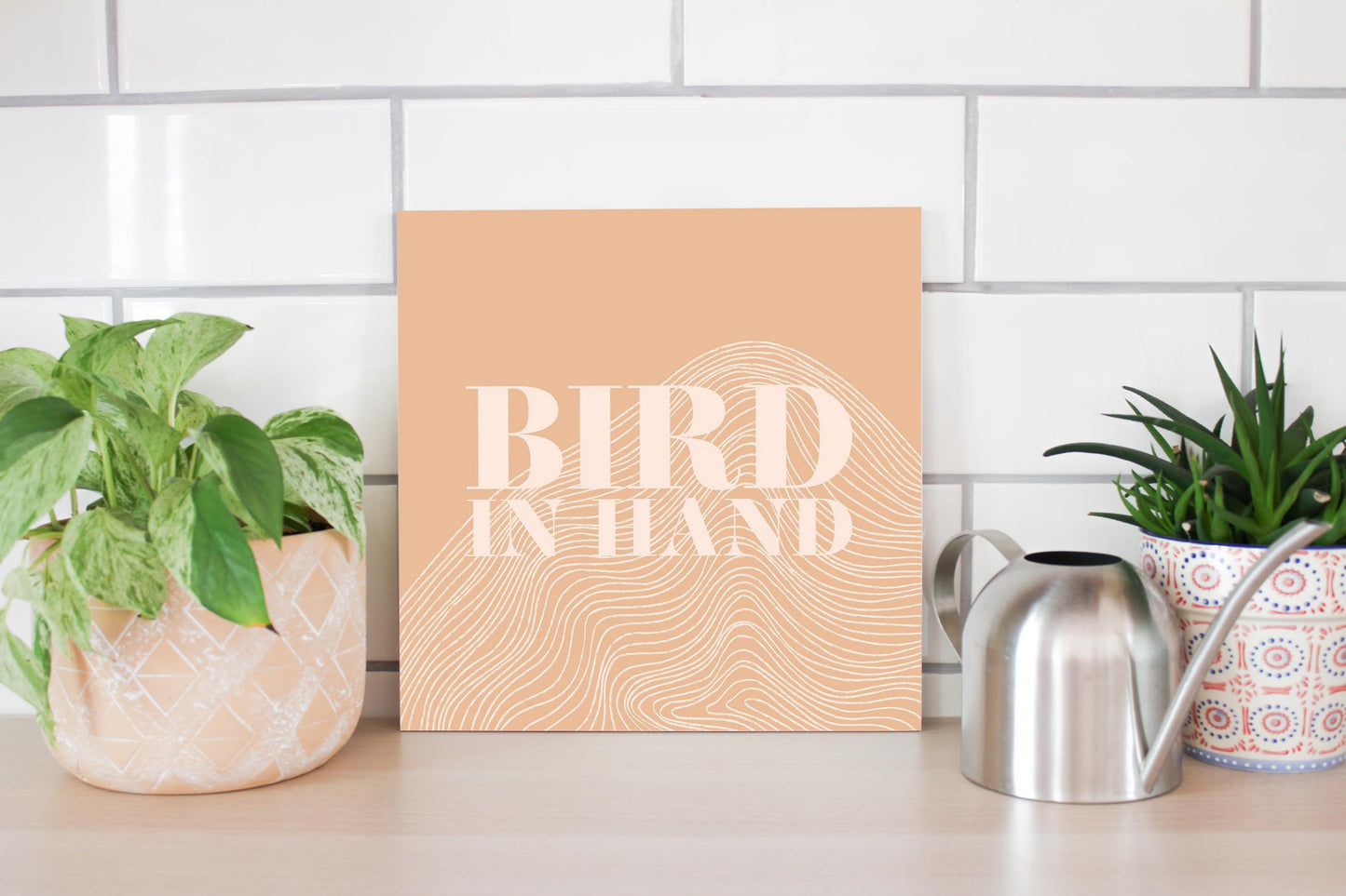 Modern Minimalist Pennsylvania Bird Quip | Wood Sign | Eaches | Min 2