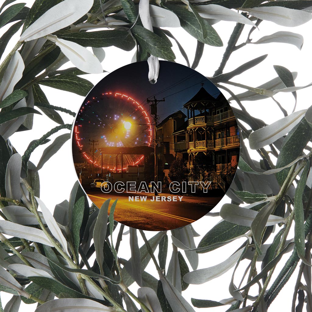 OCNJ Photo With Text | Wood Ornament | Eaches | Min 6