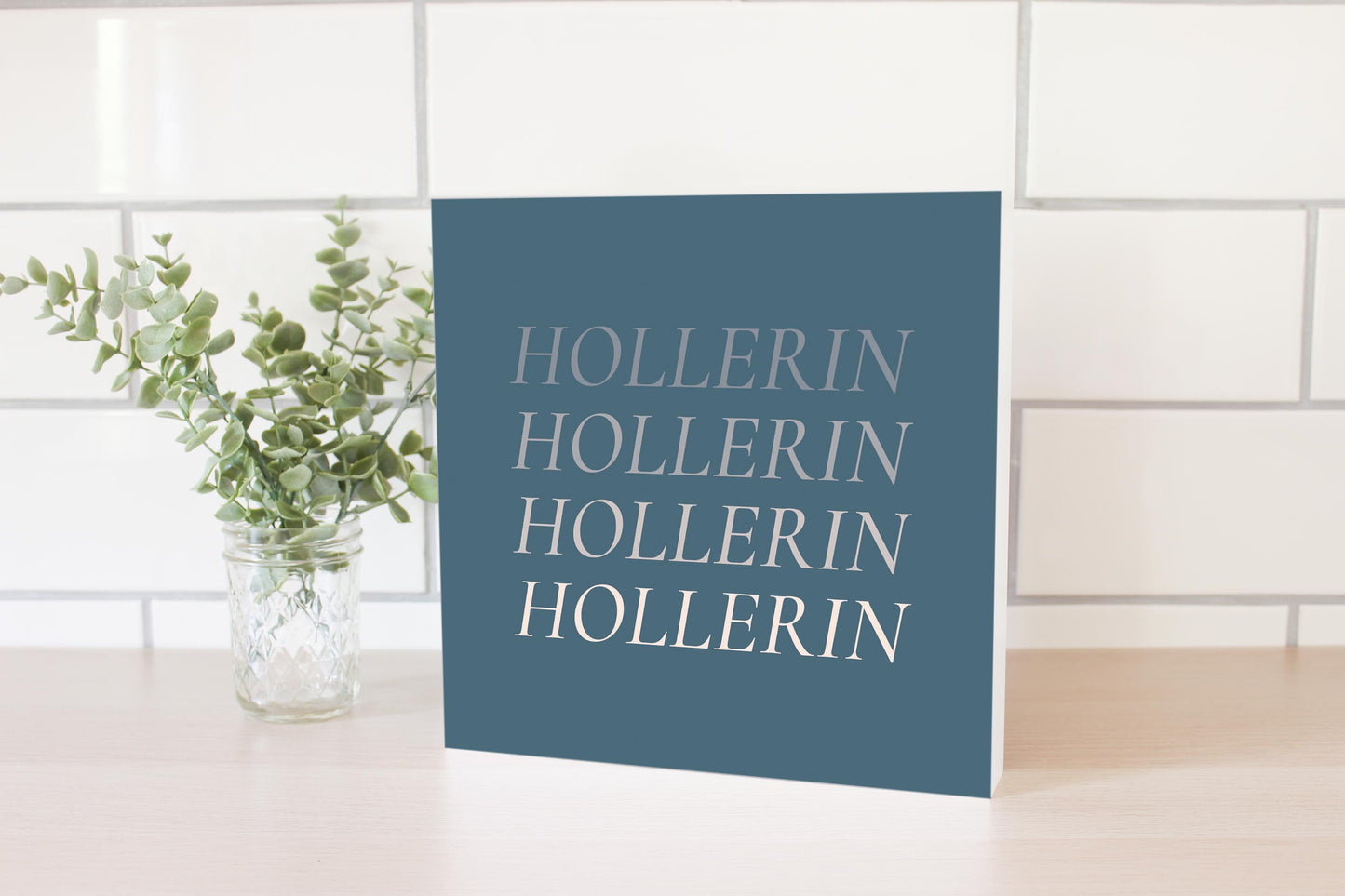 Modern Minimalist Arkansas Hollerin | Wood Block | Eaches | Min 2