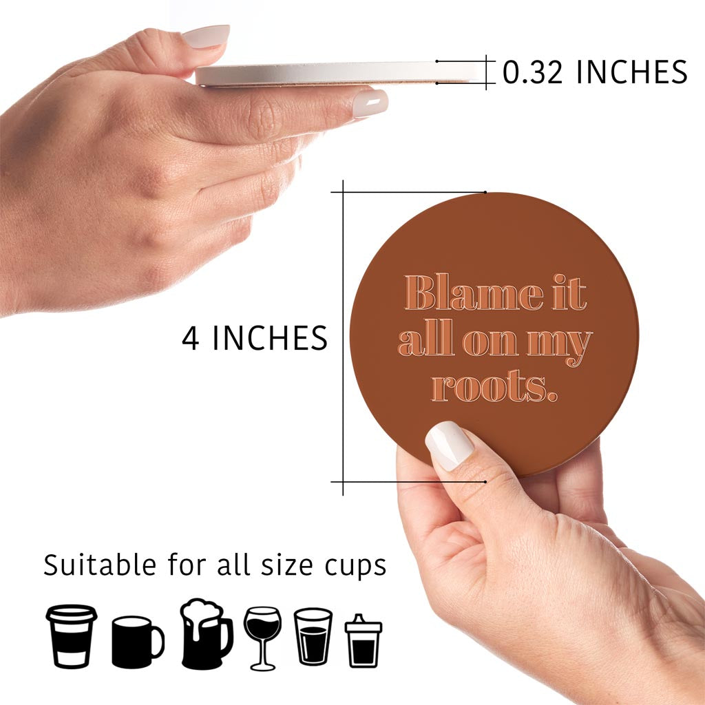Modern Minimalist Arkansas Roots | Absorbent Coasters | Set of 4 | Min 2
