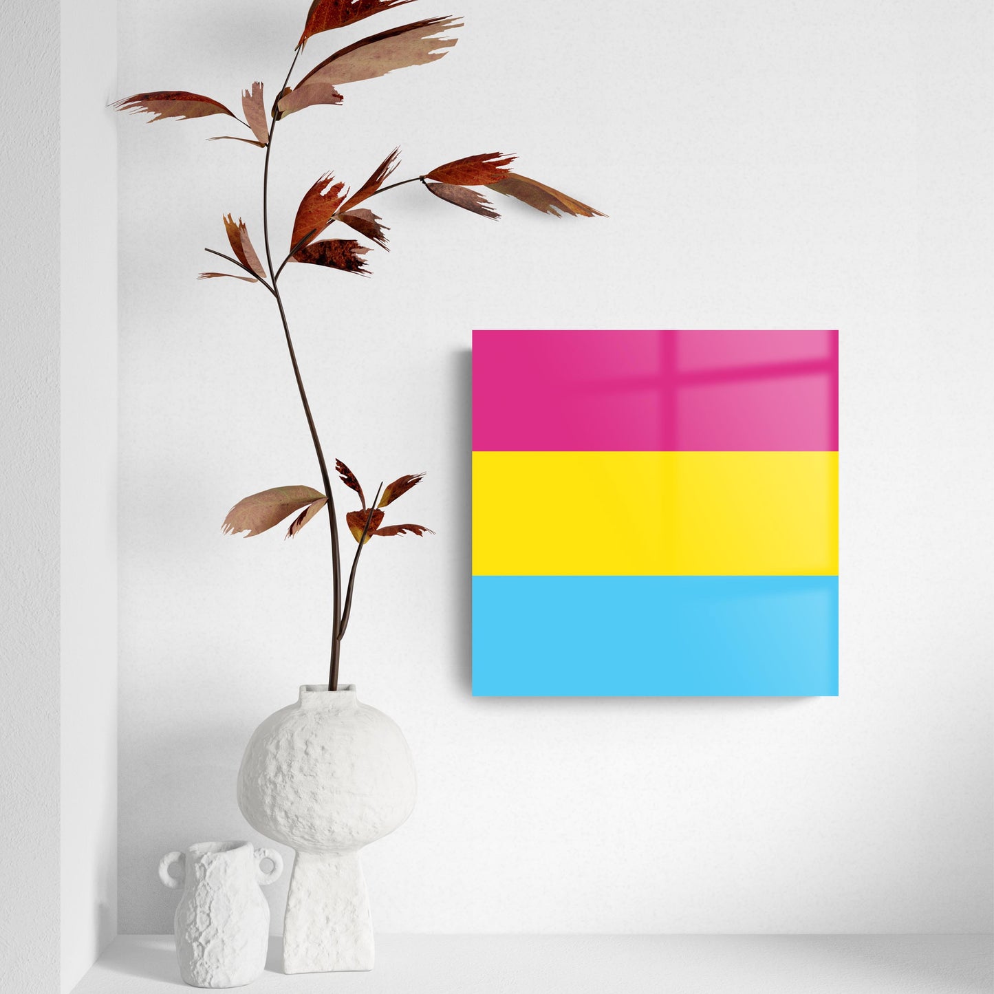 Pansexual Pride Flag Colors | Hi-Def Glass Art | Eaches | Min 2