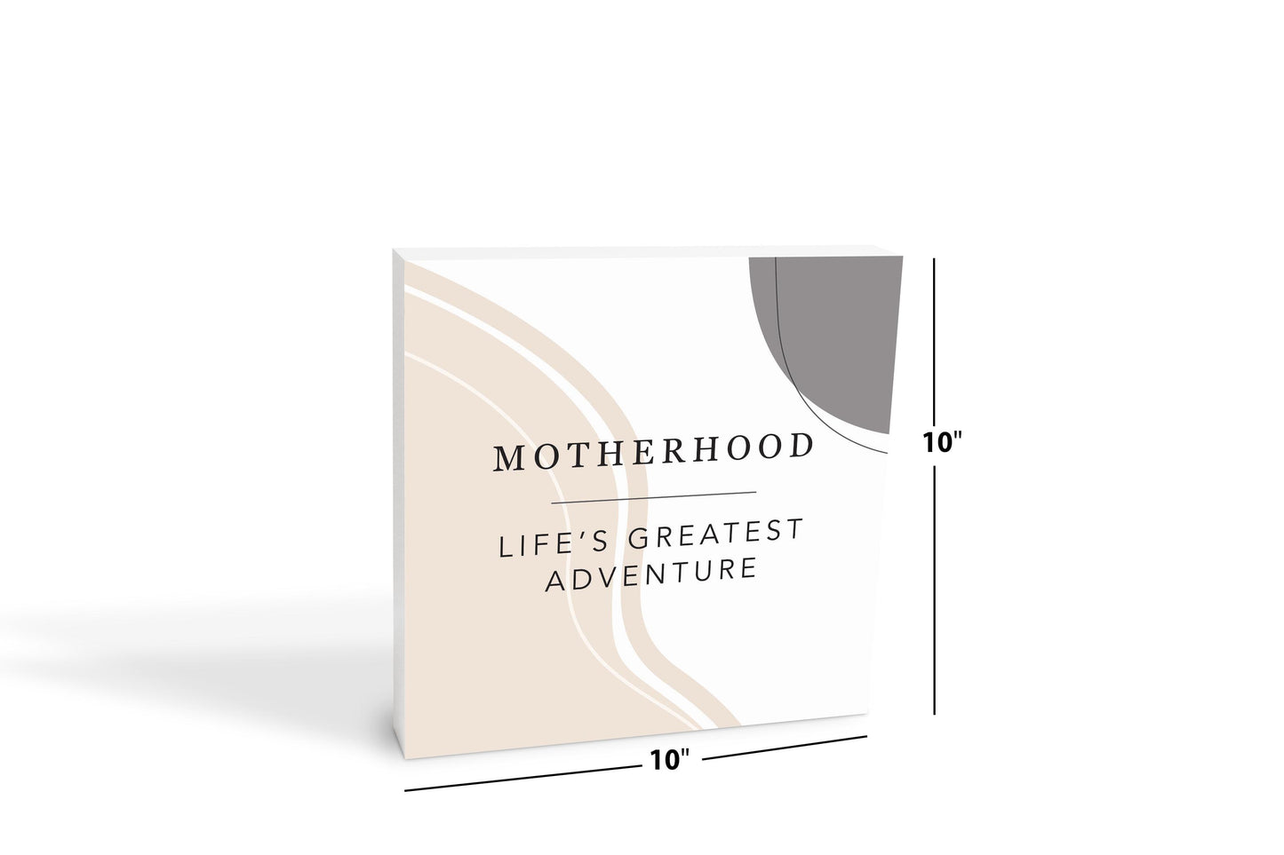Modern Minimalist Mothers Day Adventure | Wood Block | Eaches | Min 2
