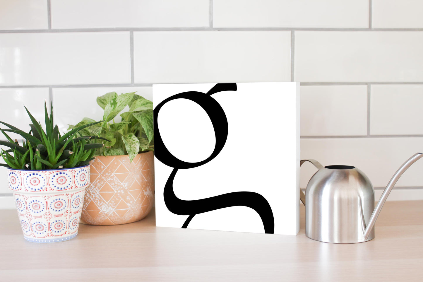Minimal Monogram G | Wood Block | Eaches | Min 2