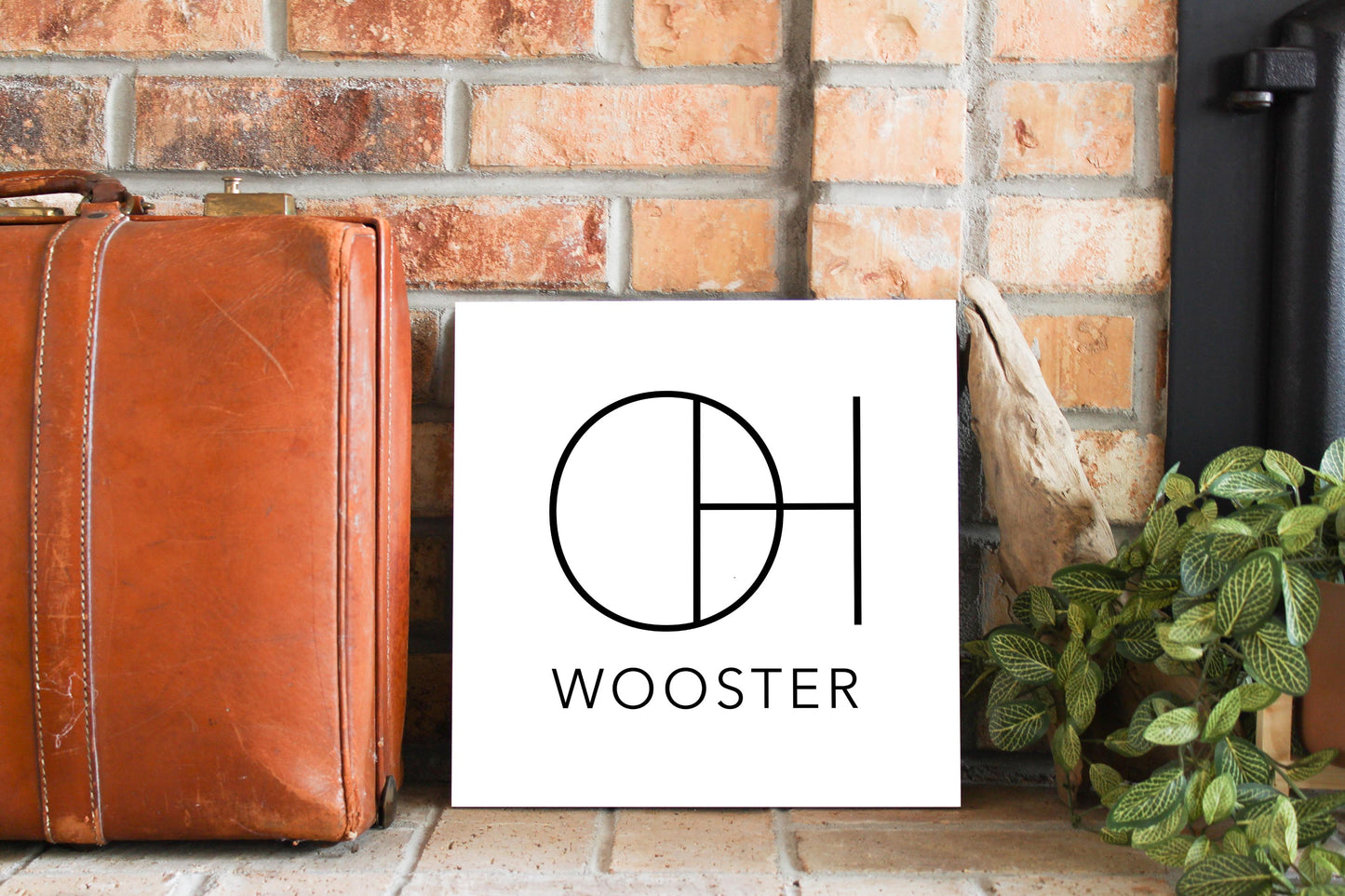 Wooster Oh State Initials And City Name| Wood Sign | Eaches | Min 2