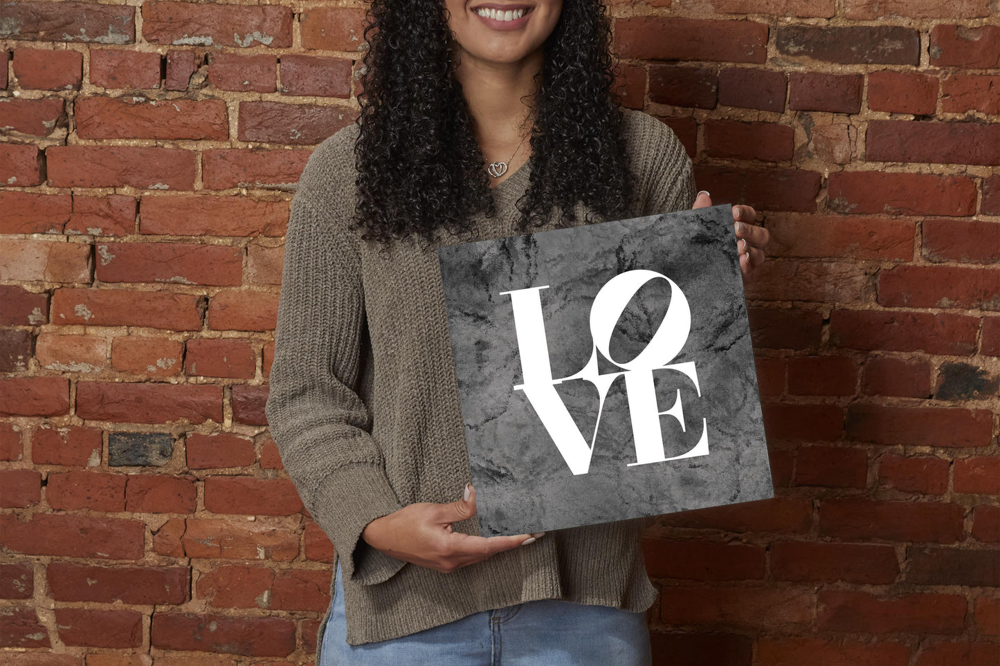 Minimalistic B&W Pennsylvania Love Dark | Wood Sign | Eaches | Min 2