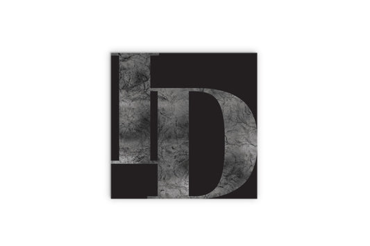 Minimalist B&W Idaho Black Initials | Wood Sign | Eaches | Min 2