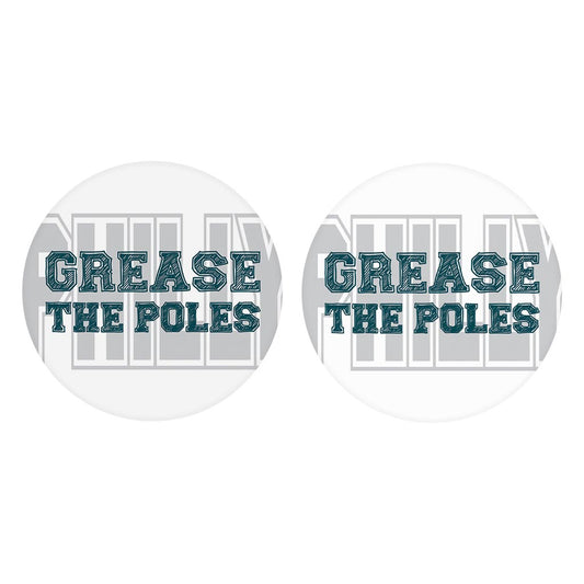 Modern Minimalist Pennsylvania Grease The Poles | Absorbent Car Coasters | Set of 2 | Min 4
