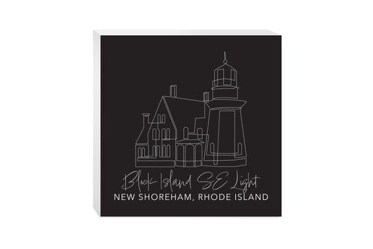 Black Block Island Se Light | Wood Block | Eaches | Min 2
