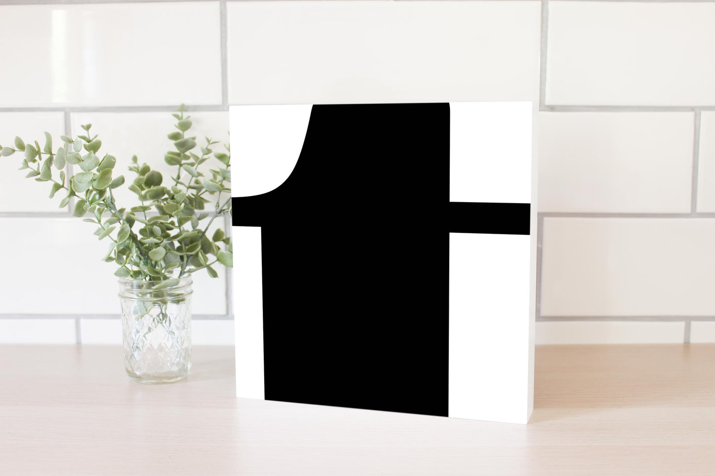 Fun Chunky Monogram T | Wood Block | Eaches | Min 2