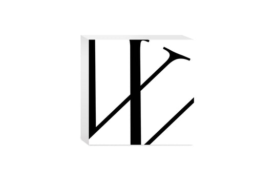 Minimal Monogram W | Wood Block | Eaches | Min 4