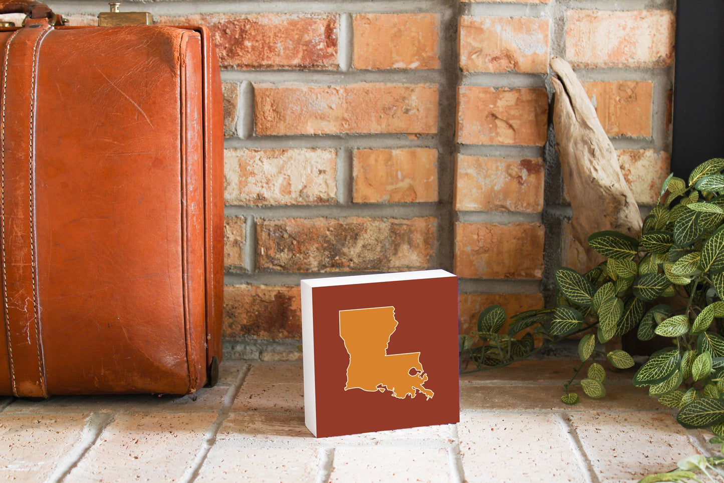 Louisiana Colorful State Shape | Wood Block | Eaches | Min 4