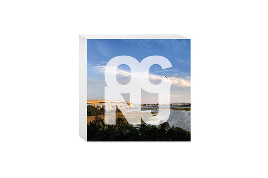 OCNJ Photo With Text | Wood Block | Eaches | Min 4