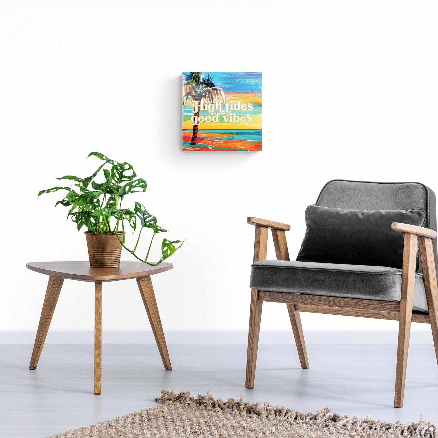 High Tides Good Vibes | Hi-Def Glass Art | Eaches | Min 1