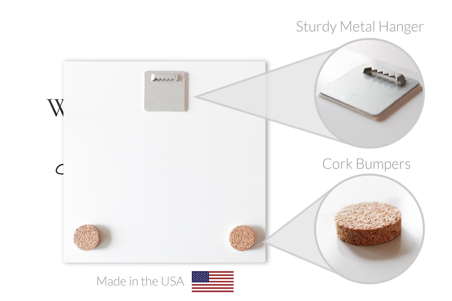 Minimalist B&W Kansas Rock Chalk | Hi-Def Glass Art | Eaches | Min 2