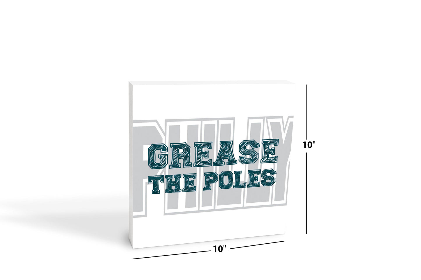 Modern Minimalist Pennsylvania Grease The Poles | Wood Block | Eaches | Min 2