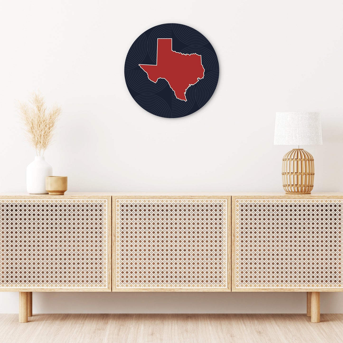 Modern Minimalist Texas Colors Shape | Wood Sign | Eaches | Min 1