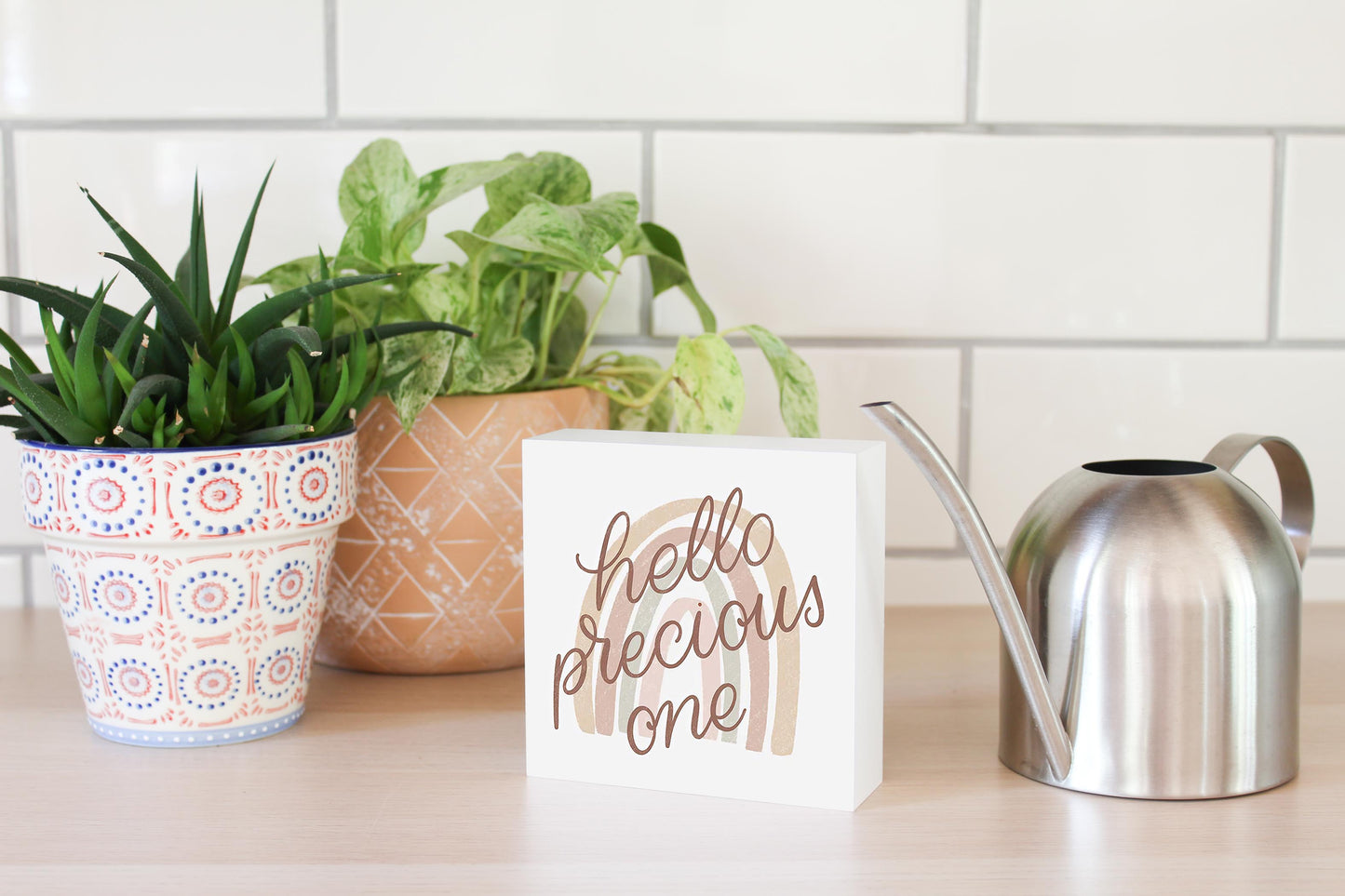Hello Precious One| Wood Block | Eaches | Min 4