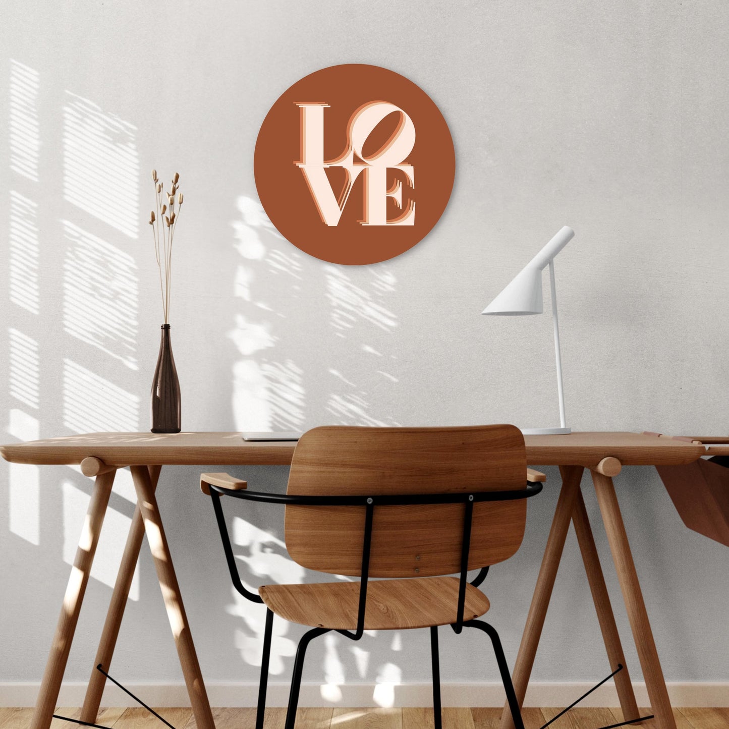 Modern Minimalist Pennsylvania Love Dark | Wood Sign | Eaches | Min 1
