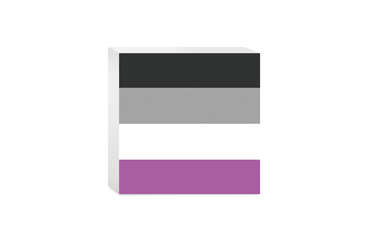 Asexual Pride Flag Colors | Wood Block | Eaches | Min 4