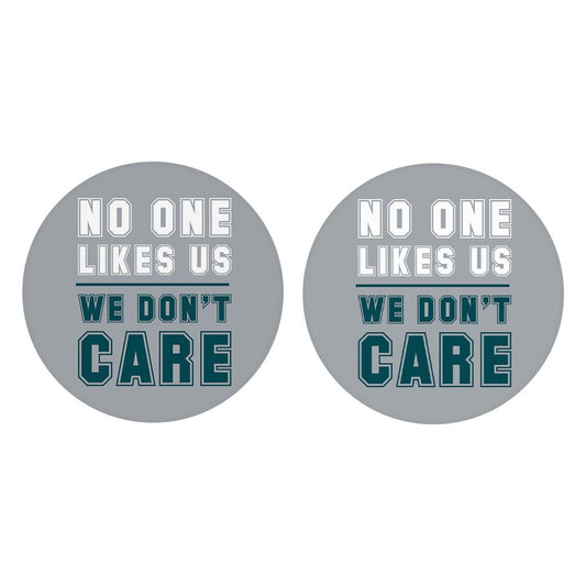 Modern Minimalist Pennsylvania We Dont Care| Absorbent Car Coasters | Set of 2 | Min 4