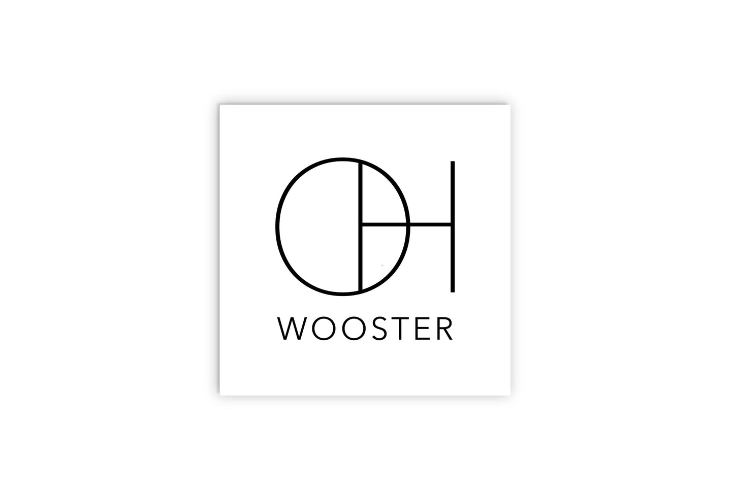 Wooster Oh State Initials And City Name| Wood Sign | Eaches | Min 2