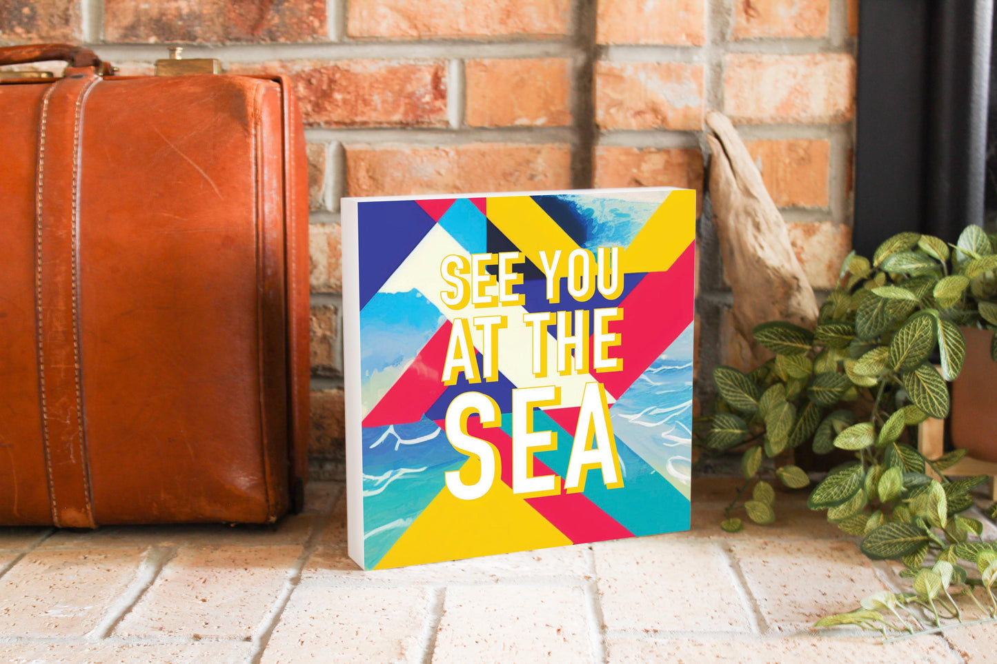 See You At The Sea | Wood Block | Eaches | Min 2