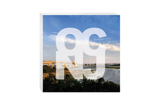 OCNJ Photo With Text | Wood Block | Eaches | Min 2