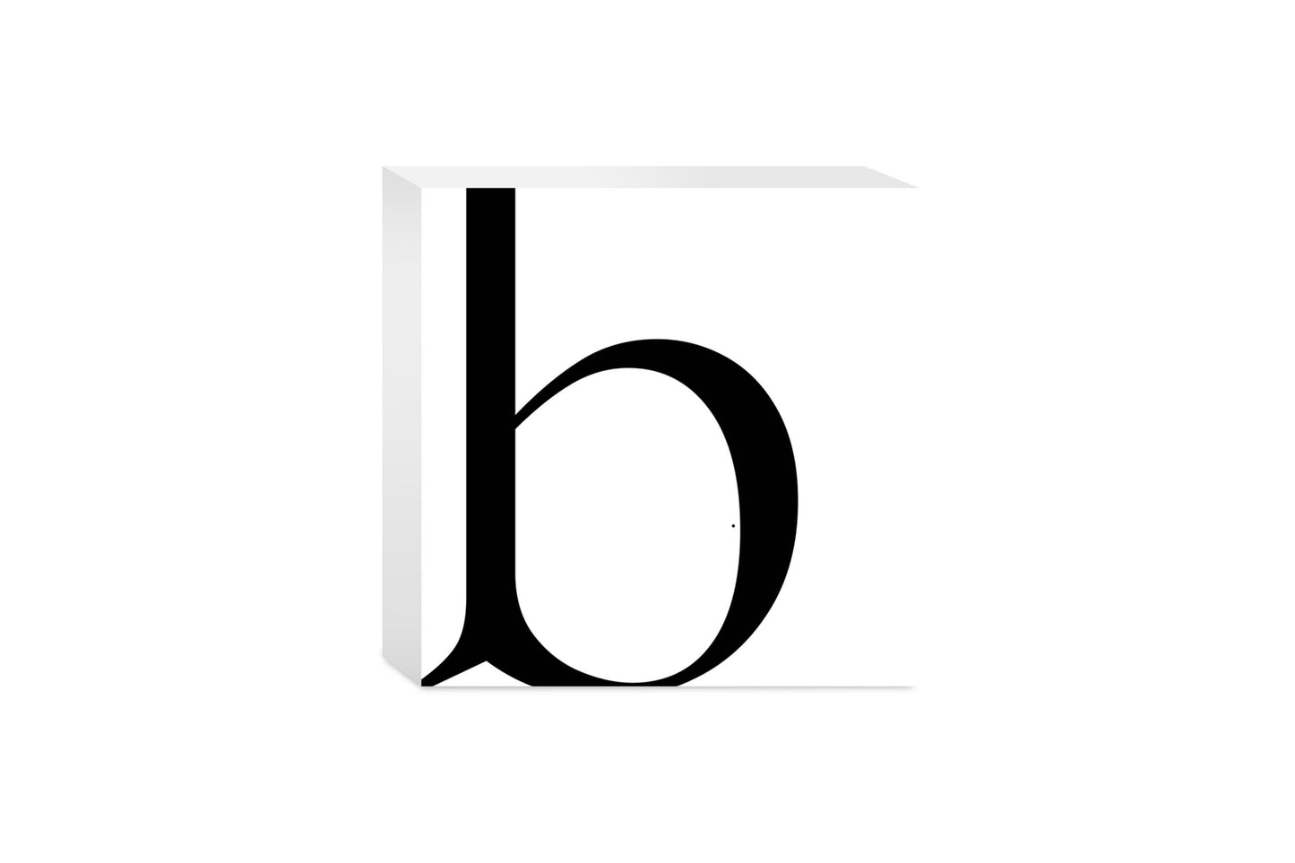 Minimal Monogram B | Wood Block | Eaches | Min 4