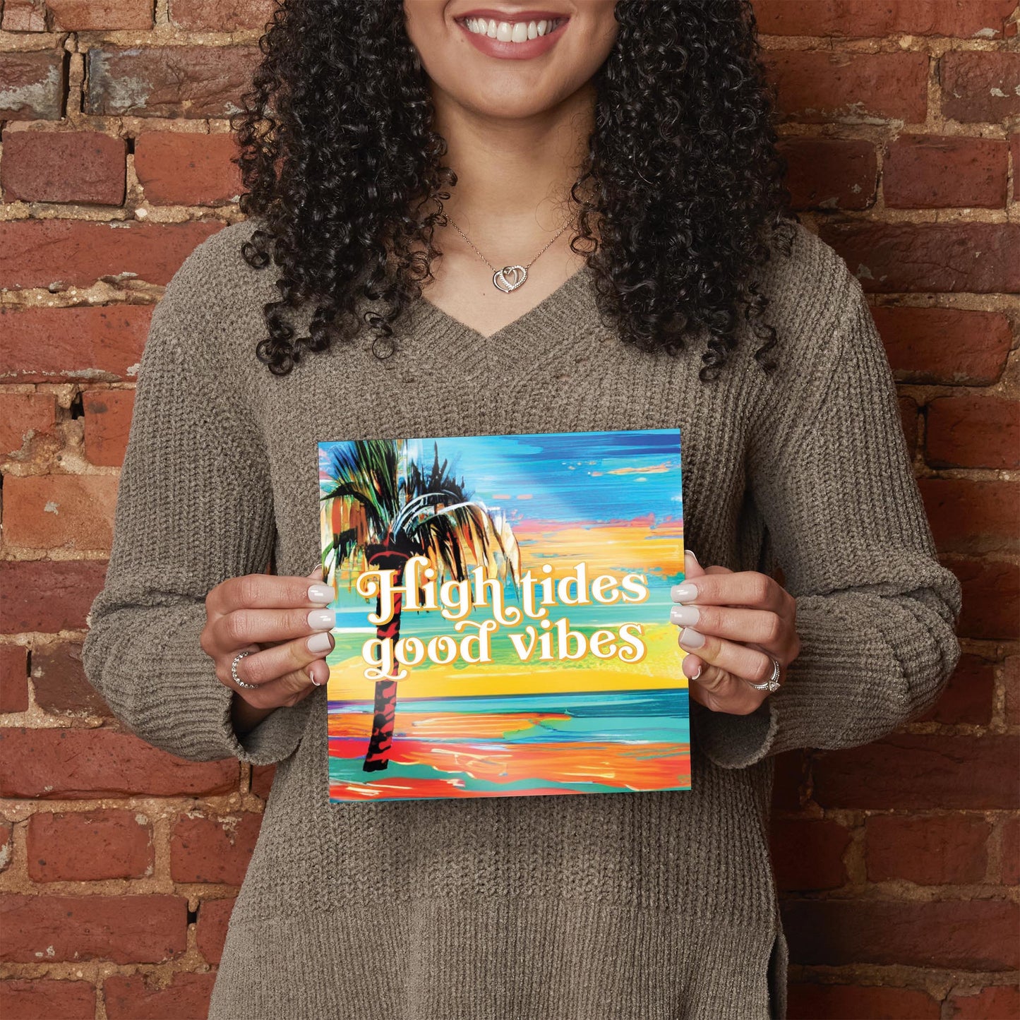 High Tides Good Vibes | Hi-Def Glass Art | Eaches | Min 2
