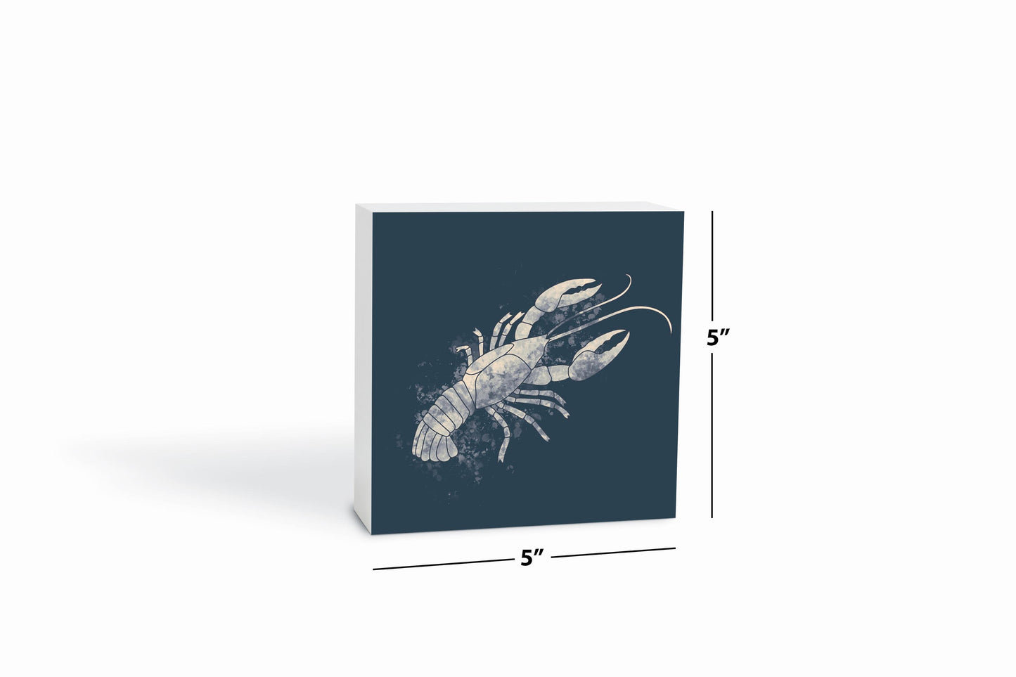 Louisiana Colorful Water Color Crawfish | Wood Block | Eaches | Min 4