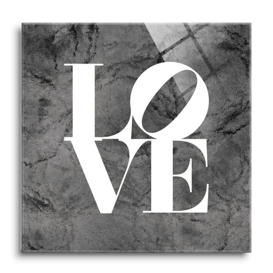 Minimalistic B&W Pennsylvania Love Dark | Hi-Def Glass Art | Eaches | Min 1