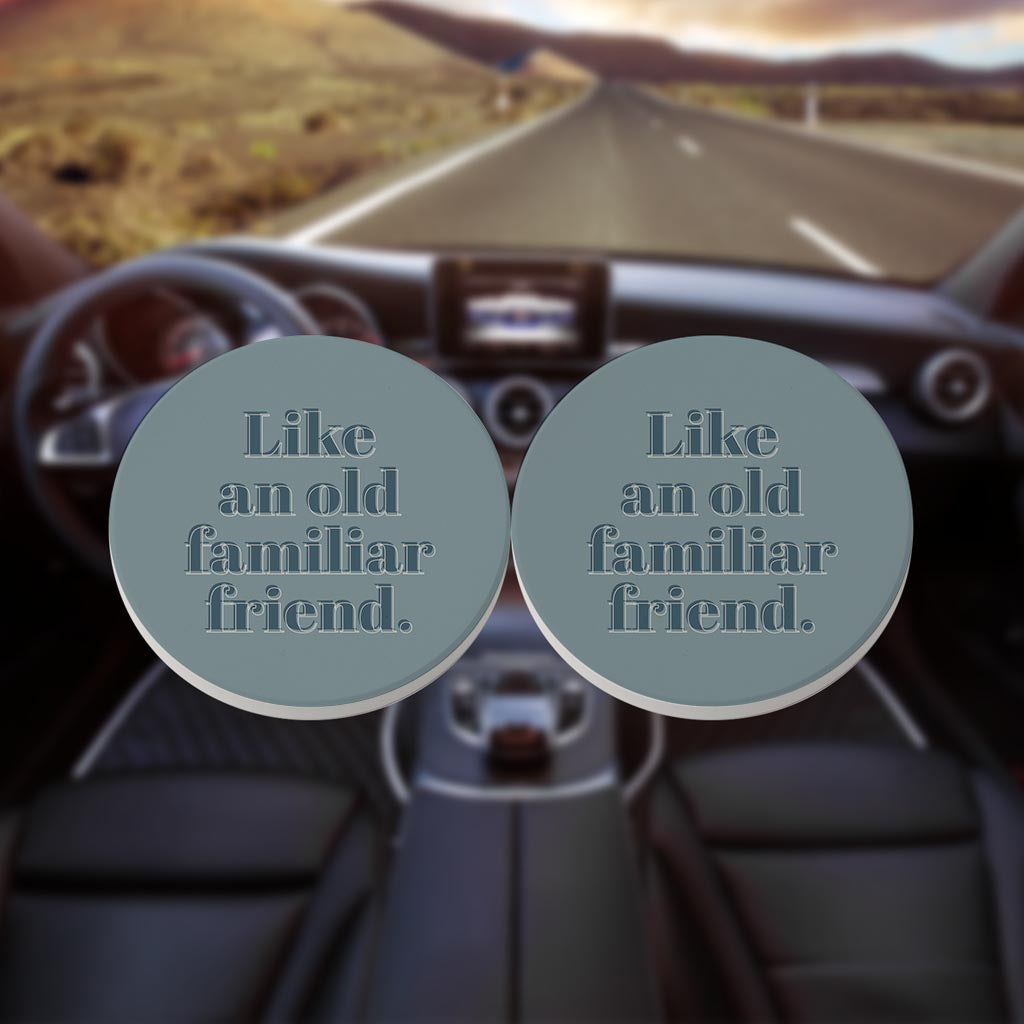 Modern Minimalist Arkansas Familiar Friend| Absorbent Car Coasters | Set of 2 | Min 4