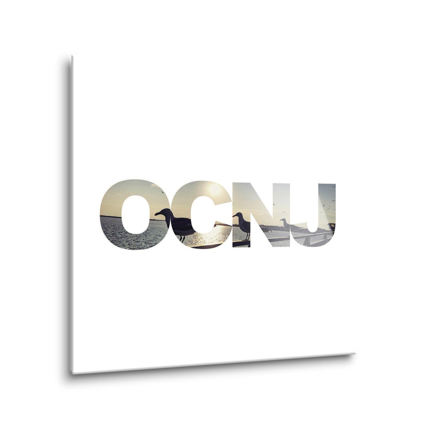 OCNJ Photo With Text | Hi-Def Glass Art | Eaches | Min 1