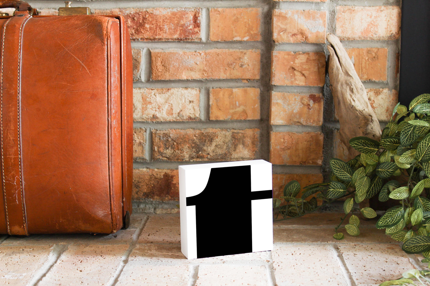 Fun Chunky Monogram T | Wood Block | Eaches | Min 4