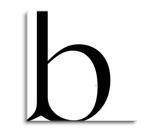 Minimal Monogram B | Hi-Def Glass Art | Eaches | Min 2