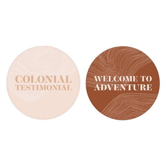 Modern Minimalist Pennsylvania Quips | Absorbent Car Coasters | Set of 2 | Min 4