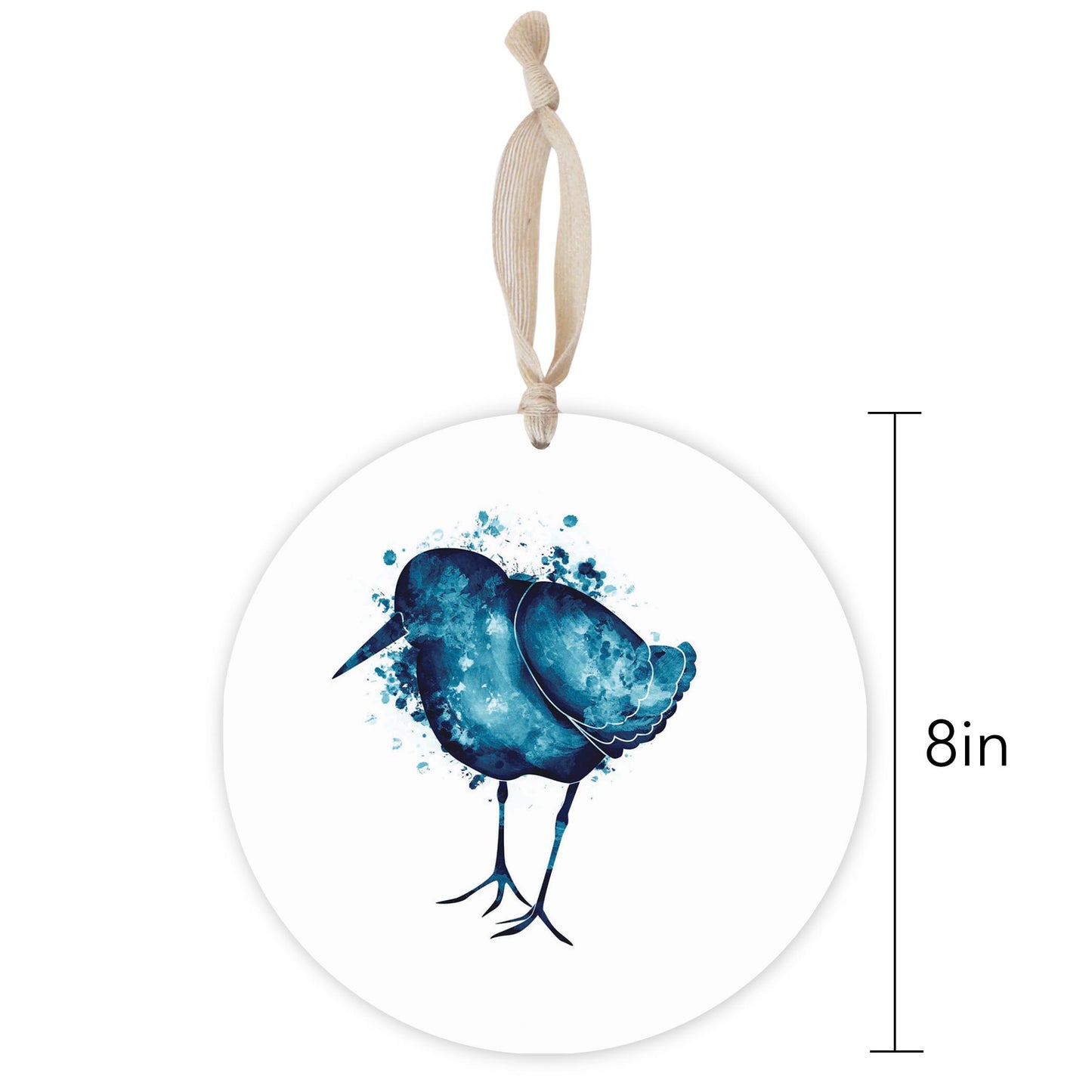 East Coast Water Color Sand Piper | Wood Ornament | Eaches | Min 1