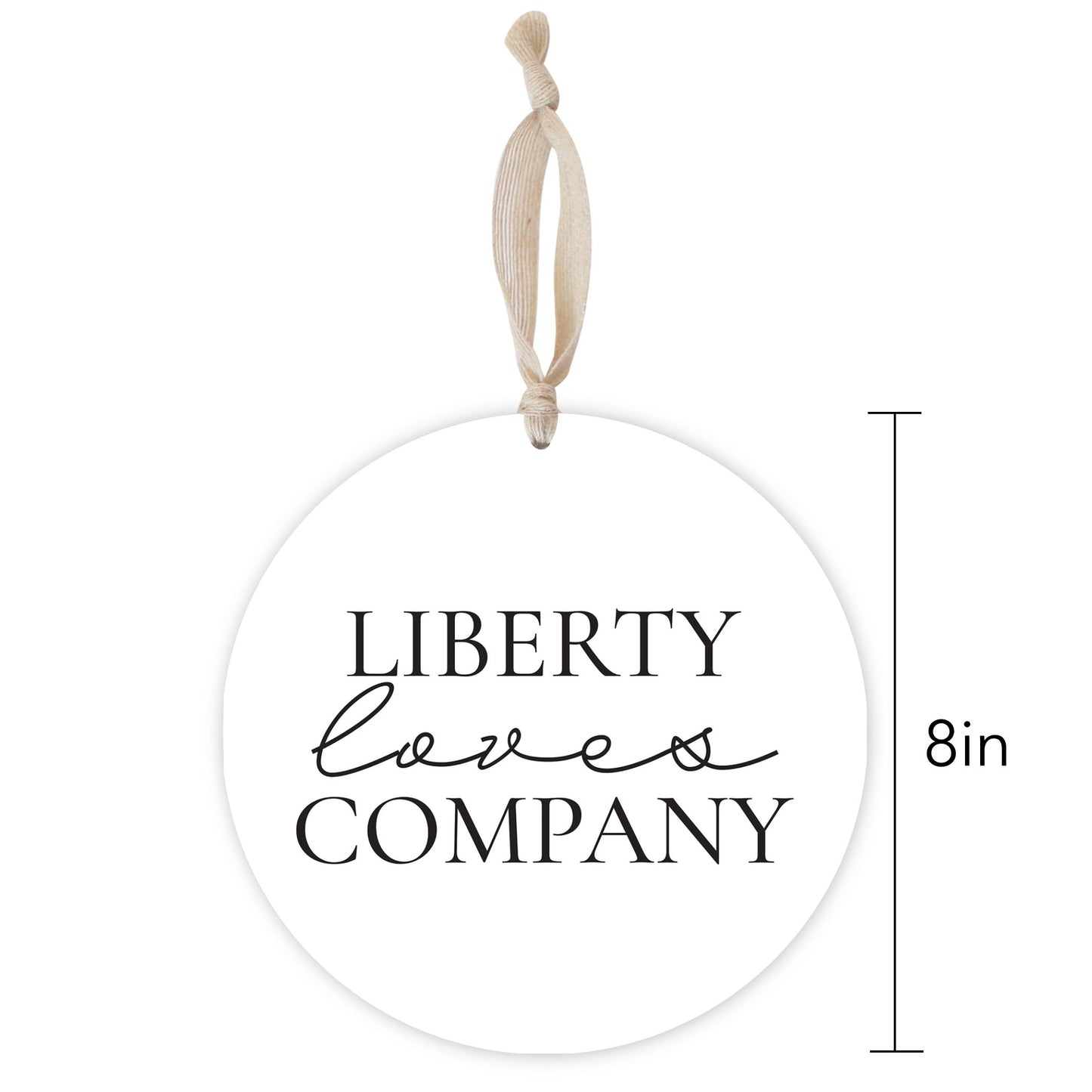 Minimalistic B&W Pennsylvania Liberty Quip | Wood Ornament | Eaches | Min 1