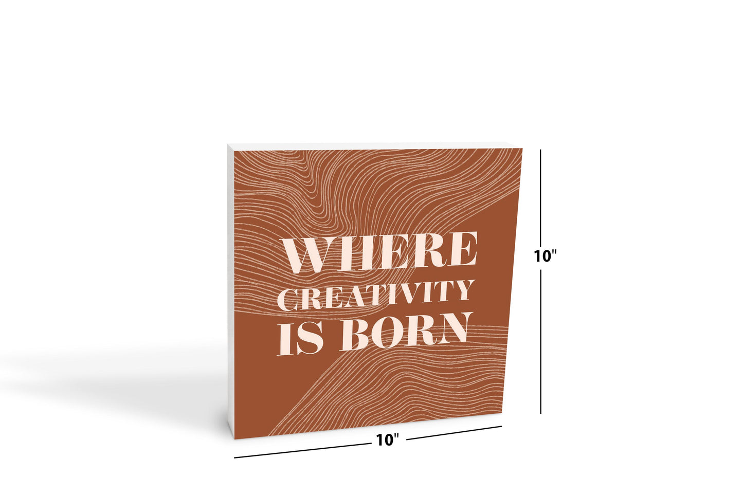 Modern Minimalist New York Creativity Is Born | Wood Block | Eaches | Min 2