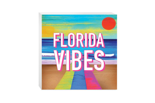 Florida Vibes | Wood Block | Eaches | Min 2