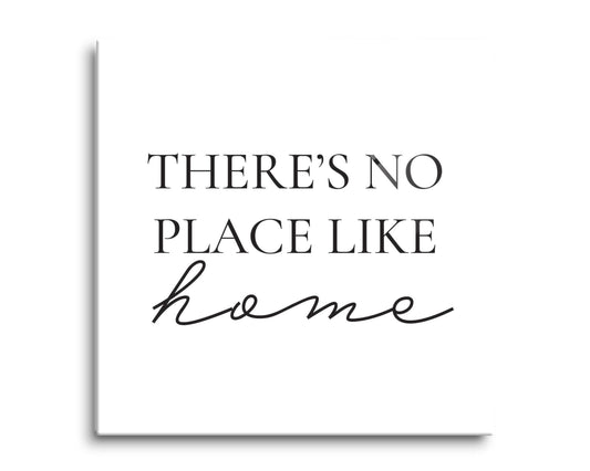 Minimalist B&W Kansas No Place Like Home | Hi-Def Glass Art | Eaches | Min 2