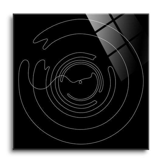 Minimalistic Music Line Drawings | Hi-Def Glass Art | Eaches | Min 1