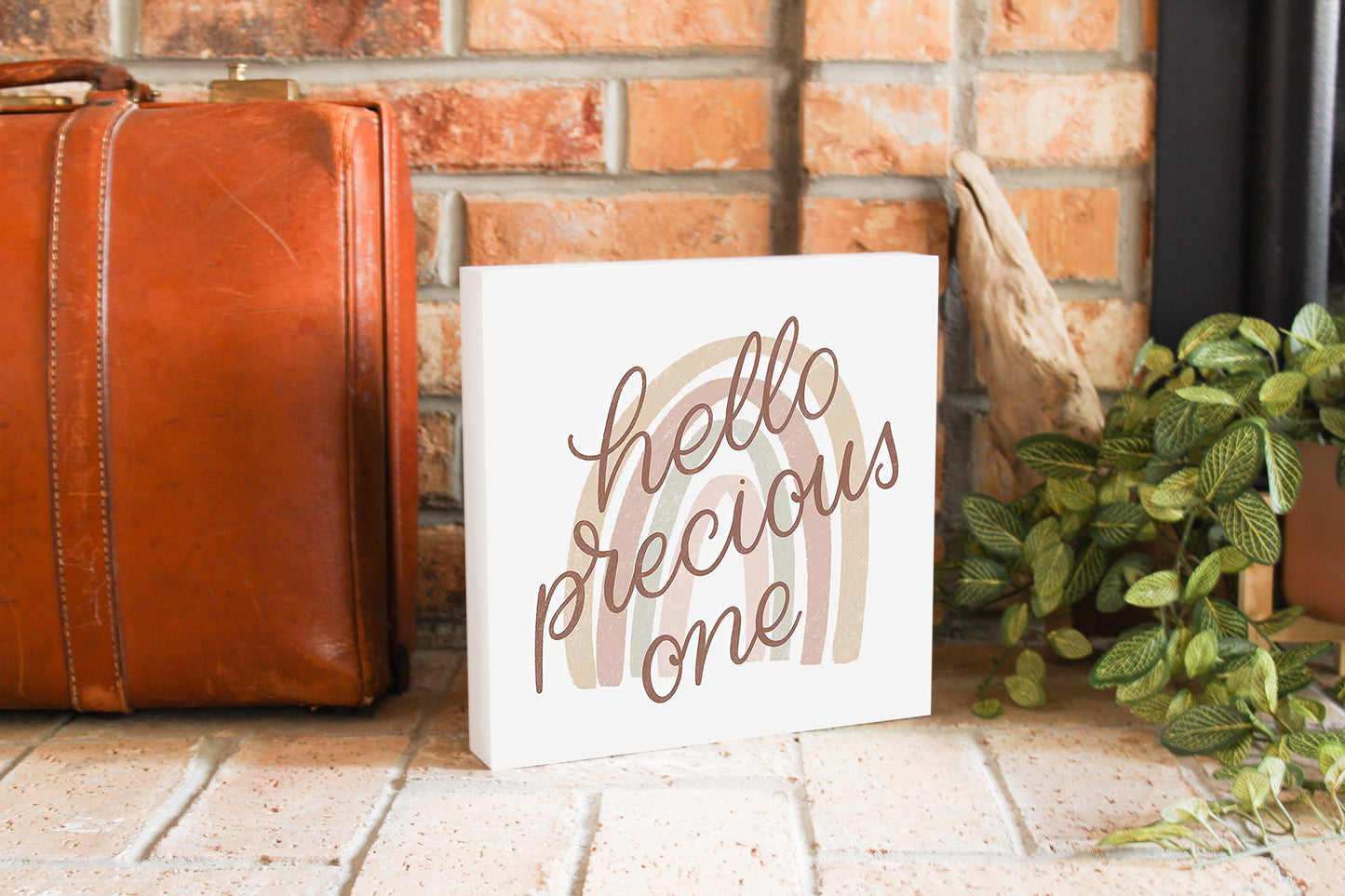 Hello Precious One | Wood Block | Eaches | Min 2