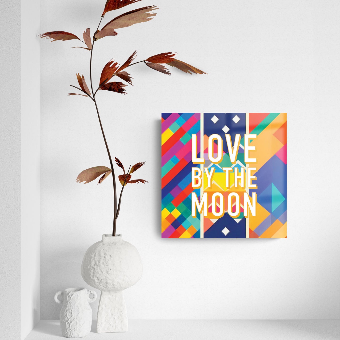 Love By The Moon | Hi-Def Glass Art | Eaches | Min 2