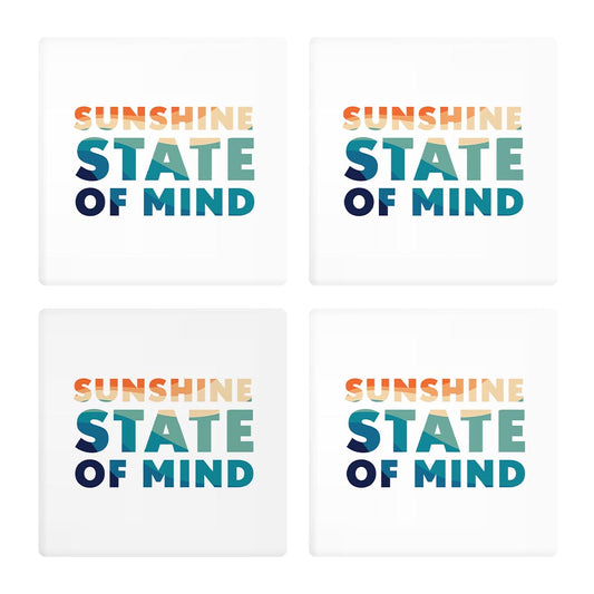 Sunshine State Of Mind | Absorbent Coasters | Set of 4 | Min 2