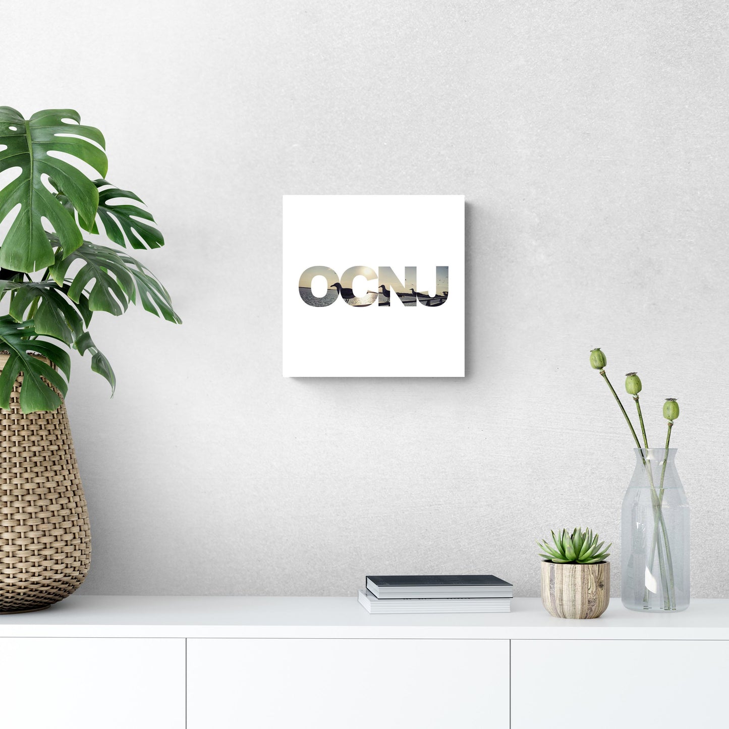 OCNJ Photo With Text | Wood Sign | Eaches | Min 2