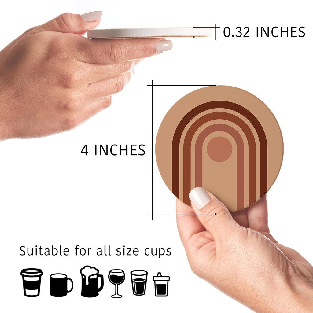 Retro Line Art| Absorbent Coasters | Set of 4 | Min 2